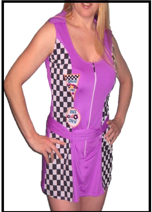Lilla racer kostume